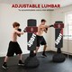 image 4 of SPORTNOW Freestanding Punching Bag, Heavy Boxing Bag with Stand for Teens Adults, Boxing Equipment with Height Adjustable Strike Pad, Hand Wrap, Suction Cup Base for Karate Taekwondo MMA Kickboxing