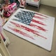 image 4 of American Grunge Flag (Rug) Multi | Medium: 80x150cm