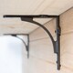image 6 of Hammer & Tongs Curved Iron Shelf Bracket - D150mm - Raw