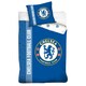 image 1 of Chelsea FC Reversible Cotton Crest Duvet Cover Set - Royal Blue/White - Single Blue | Single