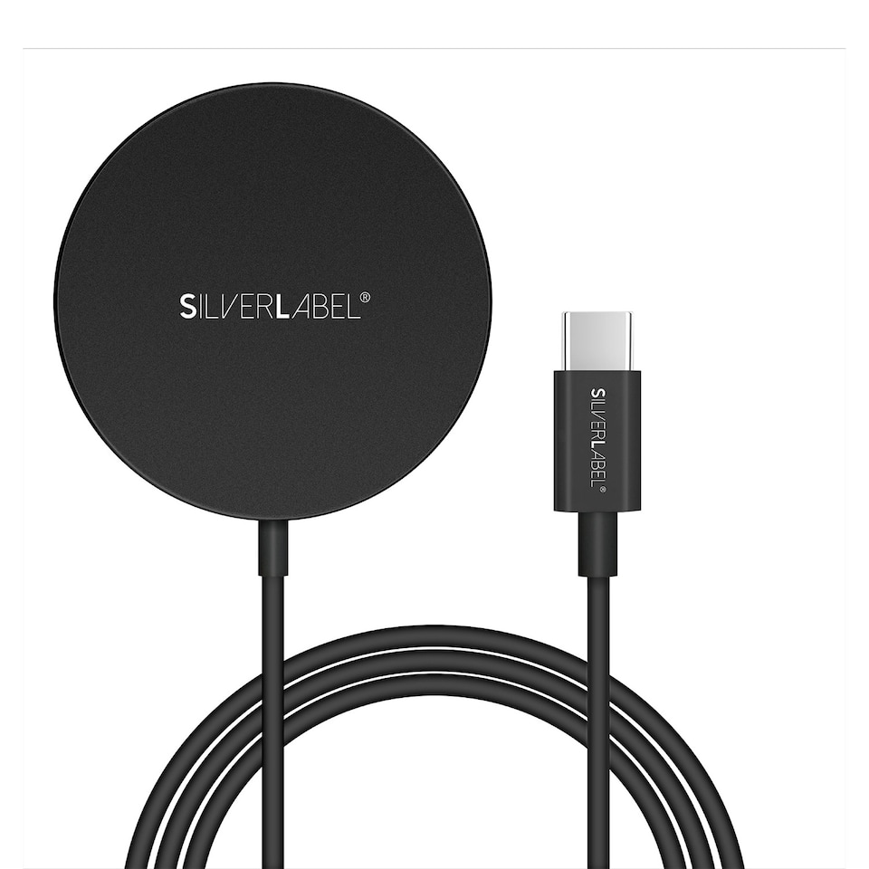 image 1 of SilverLabel 15W Mag-Safe Charger Black