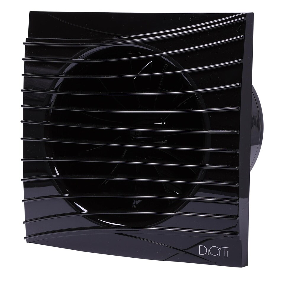 image 1 of 100mm Duct Size Obsidian Black Standard Ventilation Fan Air Flow Extractor