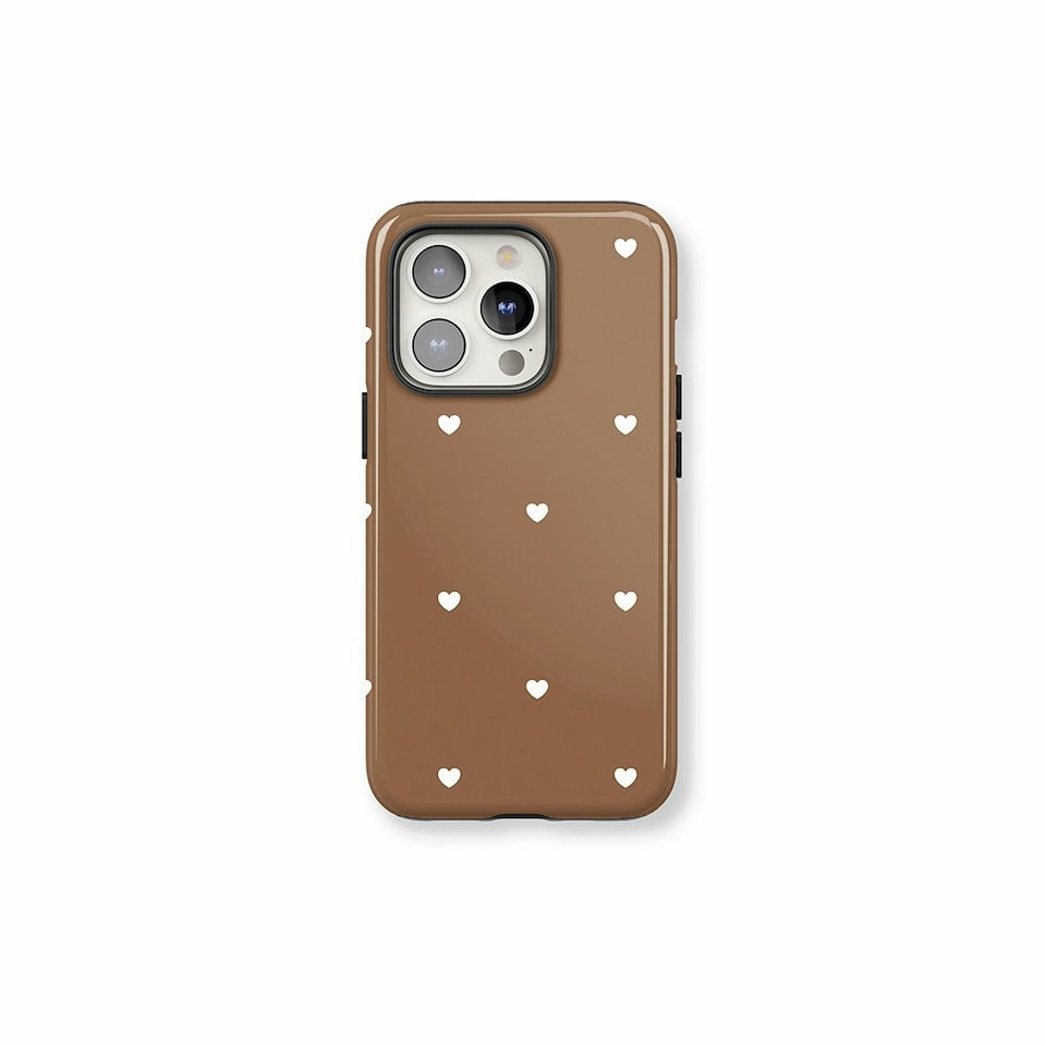 image 1 of Chocolate Hearts Phone Case | Brown | iPhone 15 Pro Max
Slim | iPhone 15 Pro Max
Slim