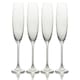image 1 of Mikasa Champagne Flute Set Clear Crystal 250ml Set of 4