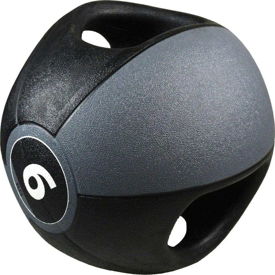 image 1 of Medicine Ball with Handles - 6kg (Grey)