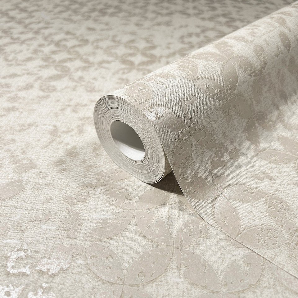 City Romance Beige Abstract Wallpaper - Tesco Groceries