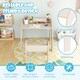 image 4 of COSTWAY Wooded Toddler Kids Desk and Chair Set White