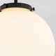 image 5 of BHS Douro 1 Light Bathroom Ceiling Light | Black | Black | 1