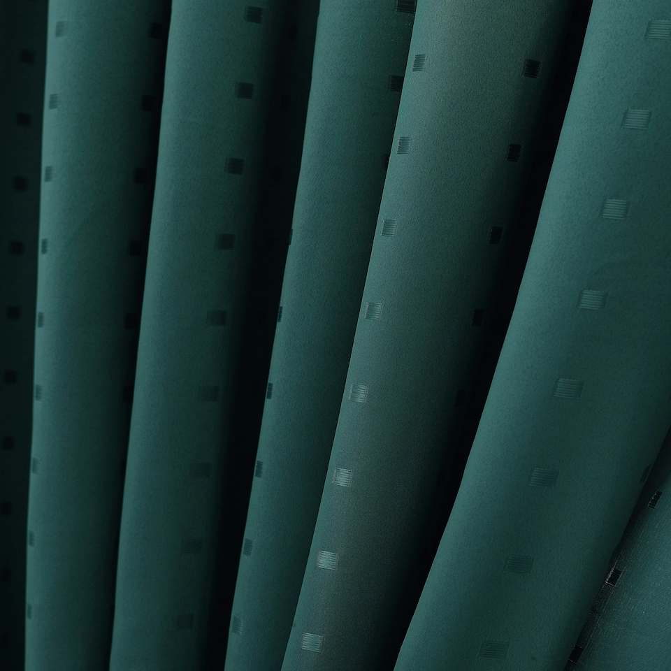 image 1 of Adison Lined Pencil Pleat Taped Curtains - 229cm x 183cm - Teal