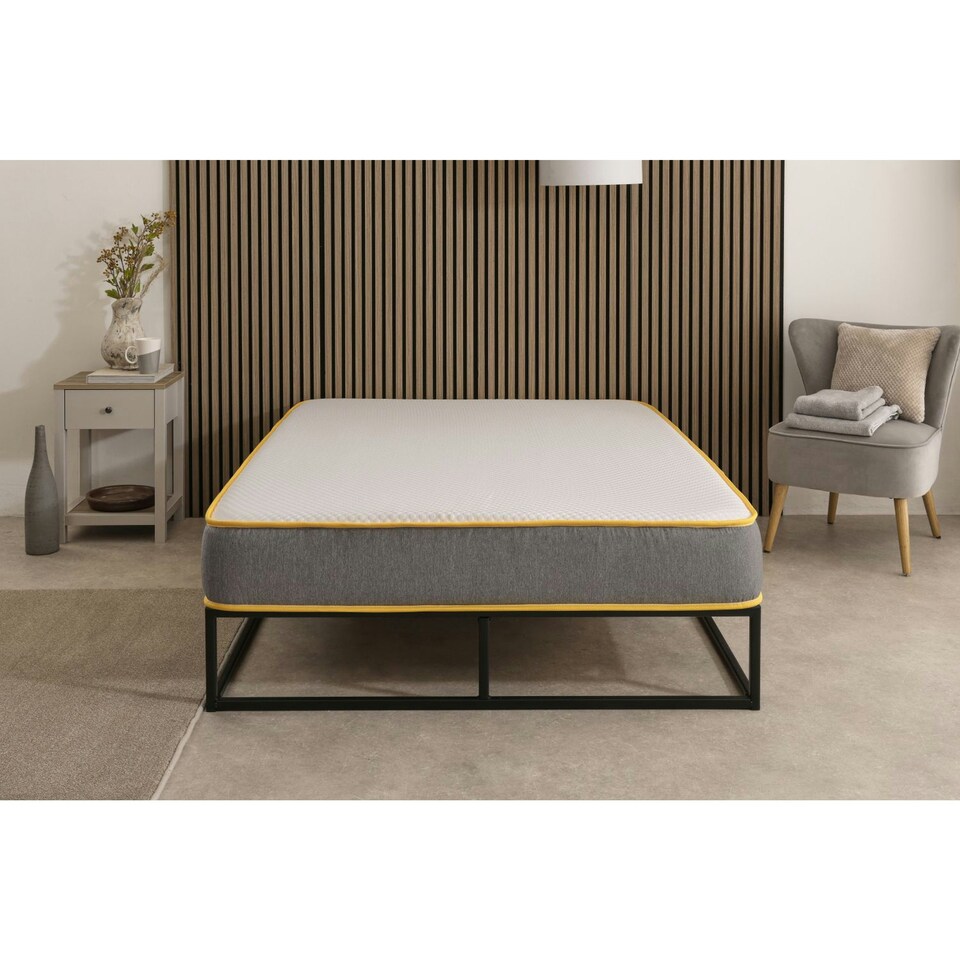 image 1 of The Saffron Comfort All Foam Mattress – 8" Deep Memory & Supportive Foam | Grey | King