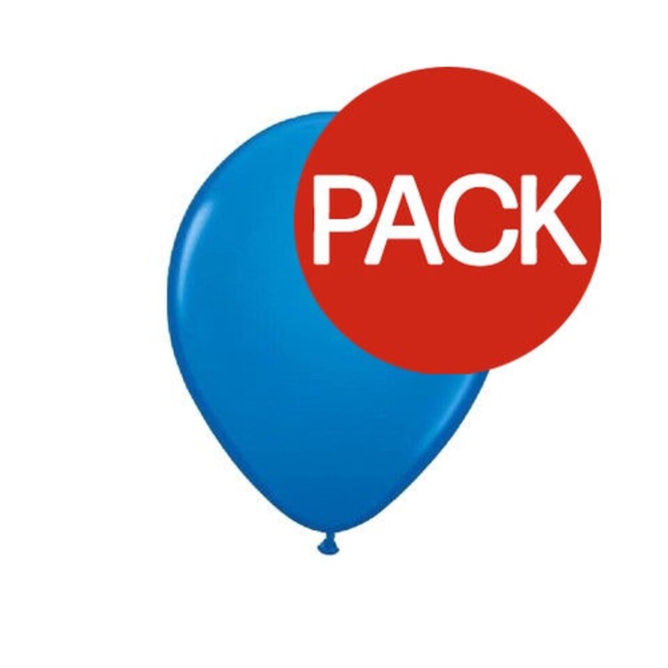 Globos Latex Balloons (Pack of 100) - Dark Blue - One Size