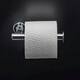 image 2 of Cosmic Wall Mounted Toilet Roll Holder with Metal for Bathroom Silver 16 cm