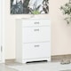 image 2 of HOMCOM Tipping Shoe Cabinet Hall Organizer with Flip Drawers for Entry 16 Pairs
