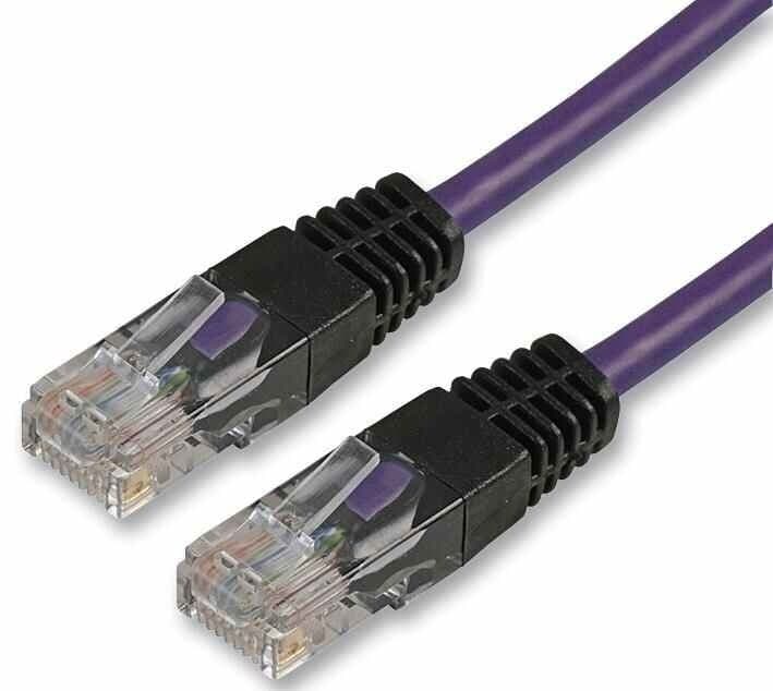 PRO SIGNAL - 0.5m Violet Cat5e Crossover Lead