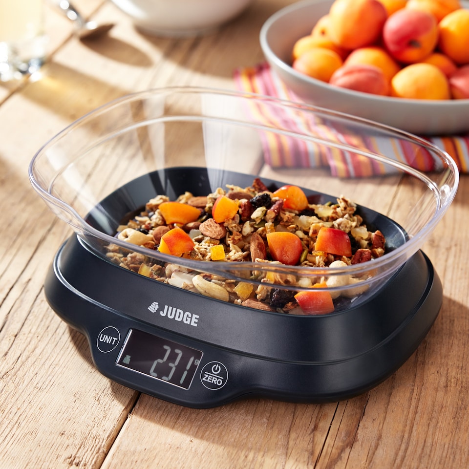 image 1 of Judge Vista 5kg Digital Kitchen Scale with Bowl