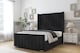 image 2 of Sloomy Melbourne Black Naples Bed Frame With Mattress  With 50" Upholstered Wingback Headboard 6' Super King