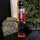 image 2 of 60cm Traditional Wooden Christmas Nutcracker Soldier Decoration with Red Body