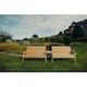 image 2 of Valley 6 Seat Set 2X3B Straight Tray - Timber - L100 x W330 x H95 cm - Fully Assembled - Set of Waterproof Cushions Included