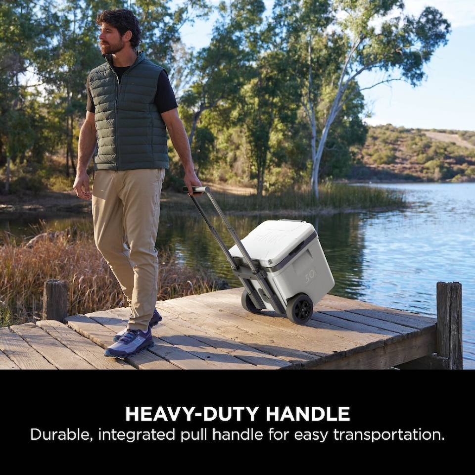 image 1 of Ninja FrostVault 30QT/28L Wheeled Cooler with Dry Zone, Cloud White FB230UKWH