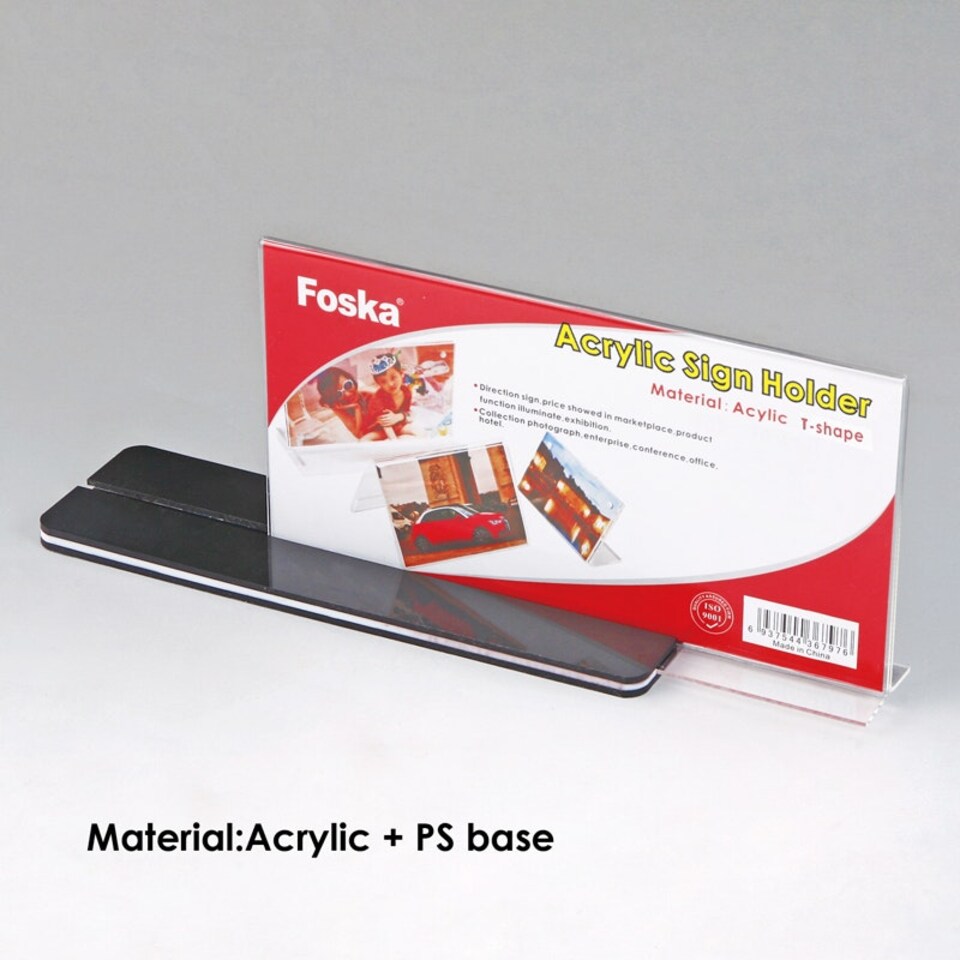 image 1 of Horizontal Design Acrylic Sign Holder 21 x 14.8cm