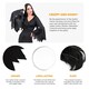 image 2 of Gothic Mother Costume - Dress, Wig & Face Paint | Black | L