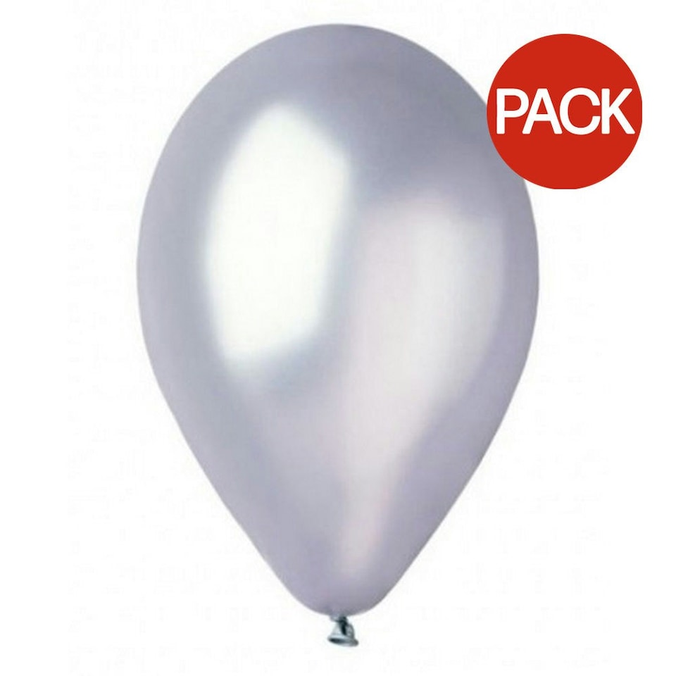 image 1 of Globos Latex Balloons (Pack of 100) - Transparent - One Size