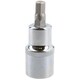 image 1 of 7mm Hex Bit Metric Allen Socket Male 1/2" Drive 55mm Length Strengthened Tip