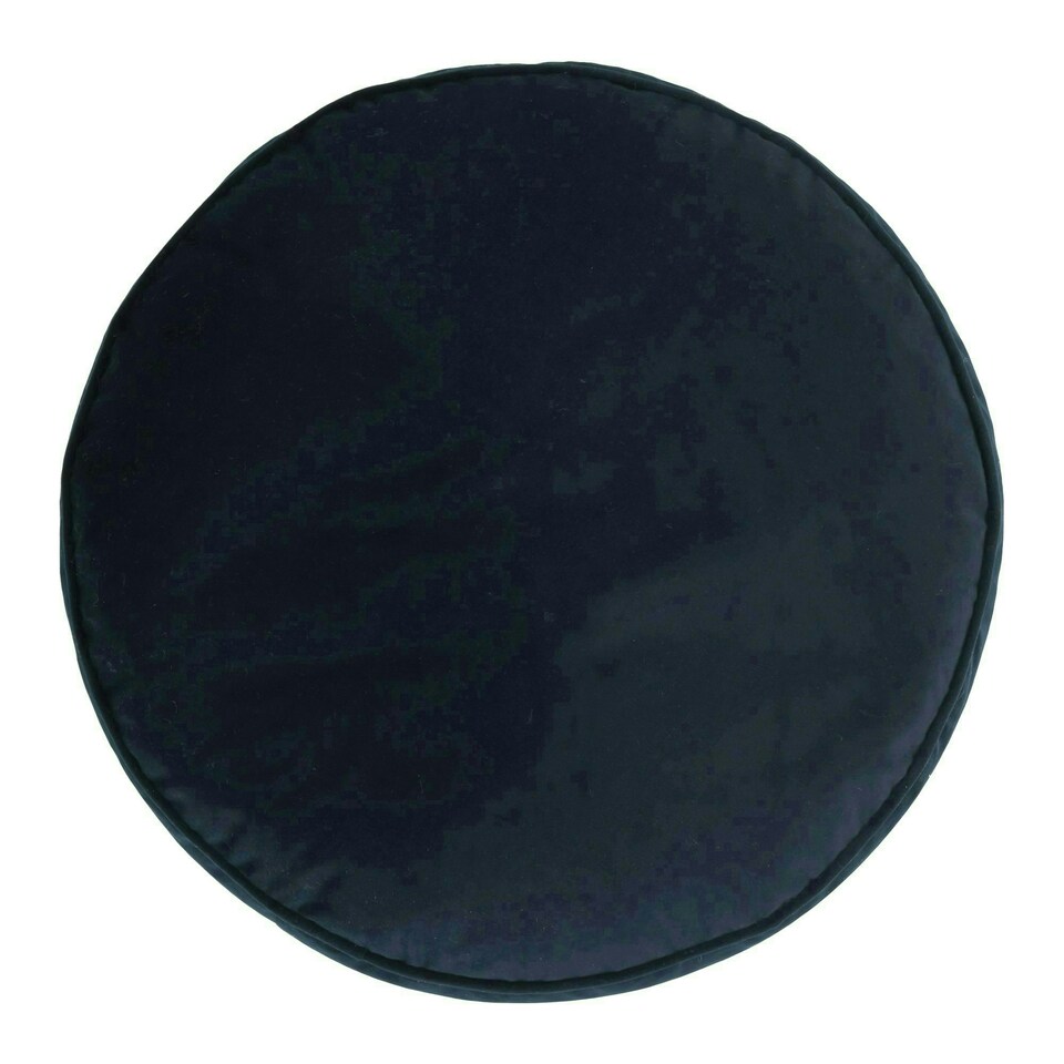 image 1 of icon Milano Velvet Bean Bag Pouffe Midnight Blue Large Velvet Footstools Blue