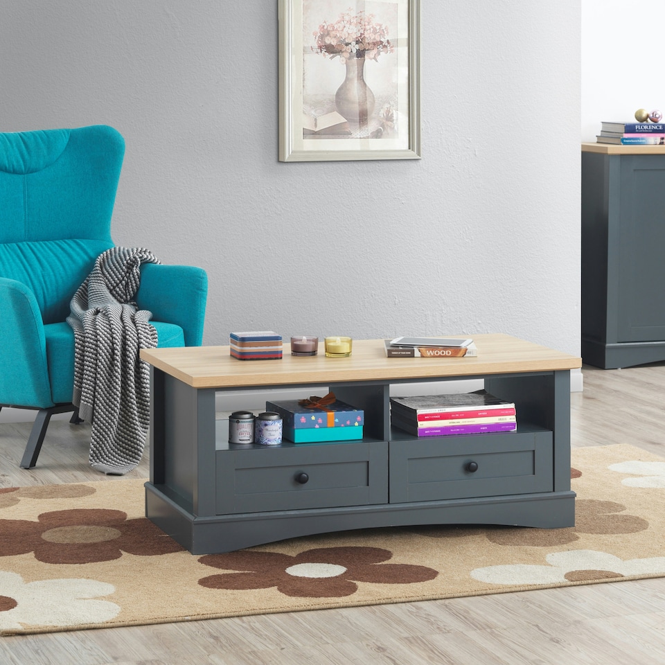 image 1 of Coffee Table 2 Drawers