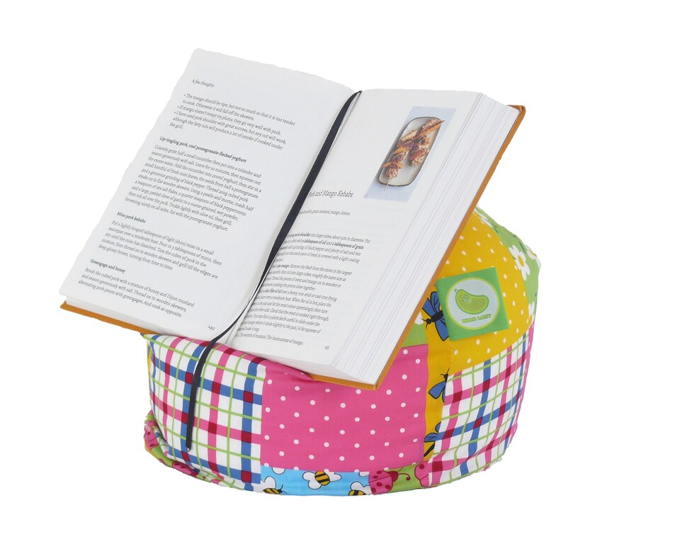 image 1 of Bean Lazy Ladybird Patchwork Tablet eReader and Book Mini Bean Bag