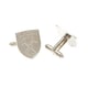 image 1 of West Ham United FC Silver Plated Crest Cufflinks - Silver - One Size