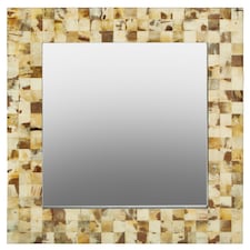Interiors by Premier Cream Mother of Pearl Wall Mirror Cream