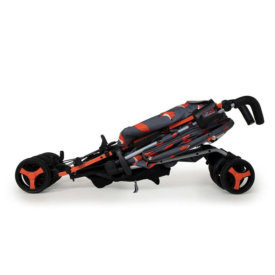 image 1 of Cosatto Supa 3 Stroller - Birth - 25kg, Compact Fold & Free Footmuff (Charcoal Mister Fox)