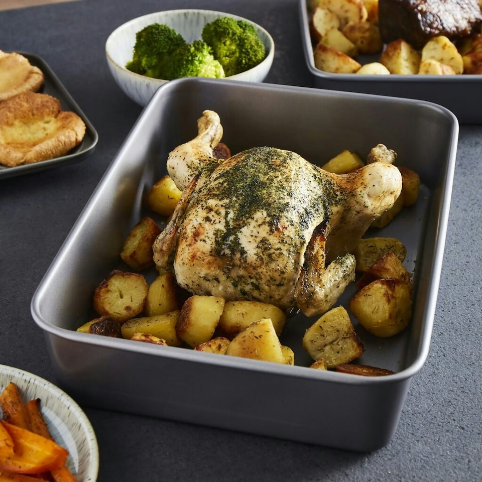 image 1 of Morphy Richards Roasting Tin Set