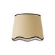 image 1 of ValueLights Dutton Natural Black Trim Scallop Large Ceiling Lamp Shade | Black