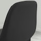 image 3 of Furniturebox Corona 2x Black Faux Leather Black Legs Bar Chair