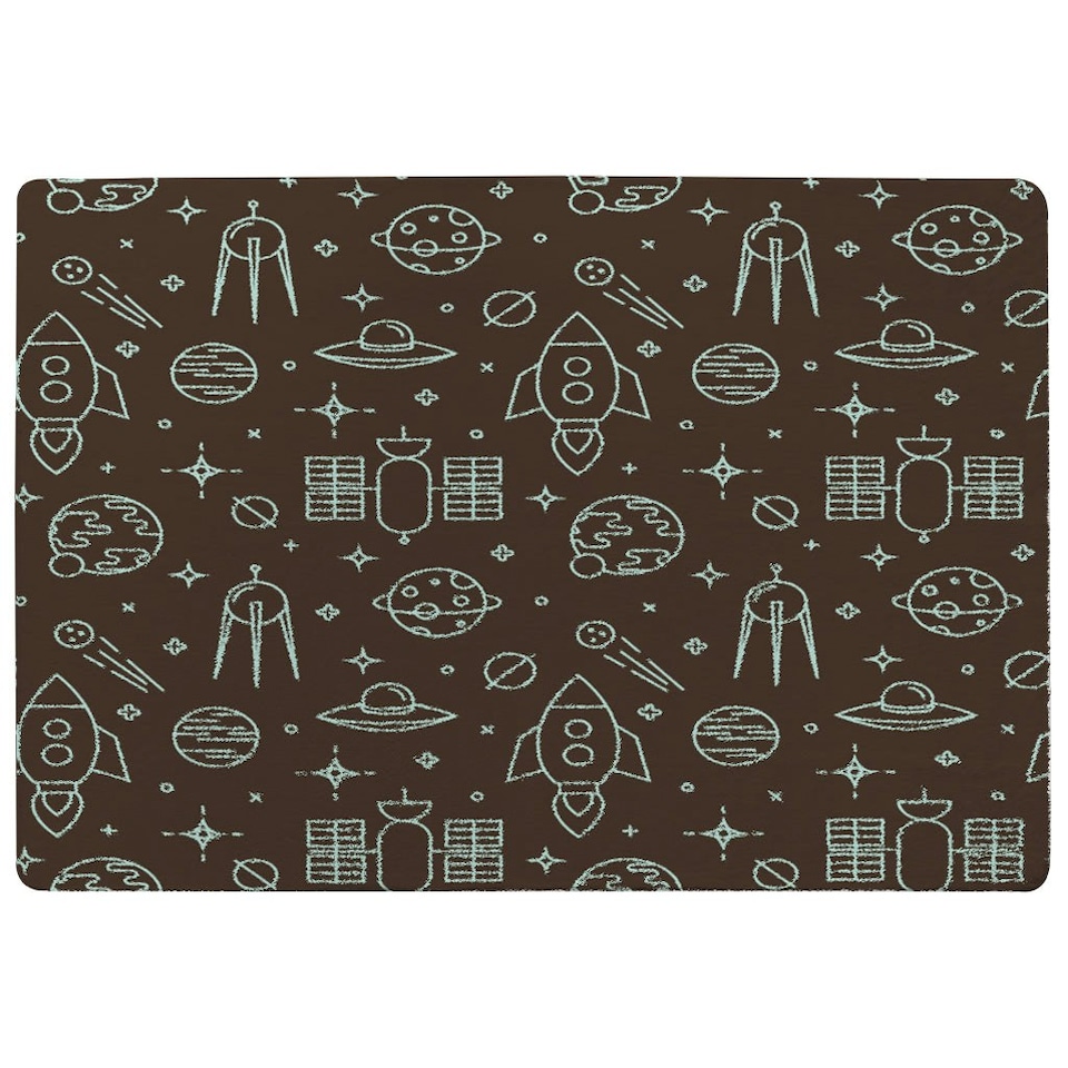 image 1 of Planets and stars (Rug) Brown | Medium: 80x150cm