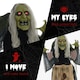 image 6 of HOMCOM Halloween Witch Animatronic Prop with Sound Activated