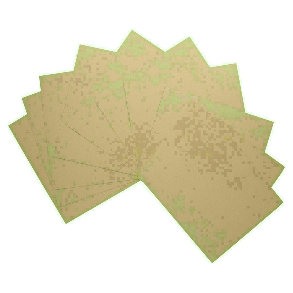image 1 of 20pc Assorted Sandpaper Sanding Sheets for Metal Wood Plastic Medium 100 Grit