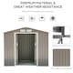 image 3 of Outsunny 7 x 4ft Garden Shed Storage with Foundation Kit and Vents, Grey