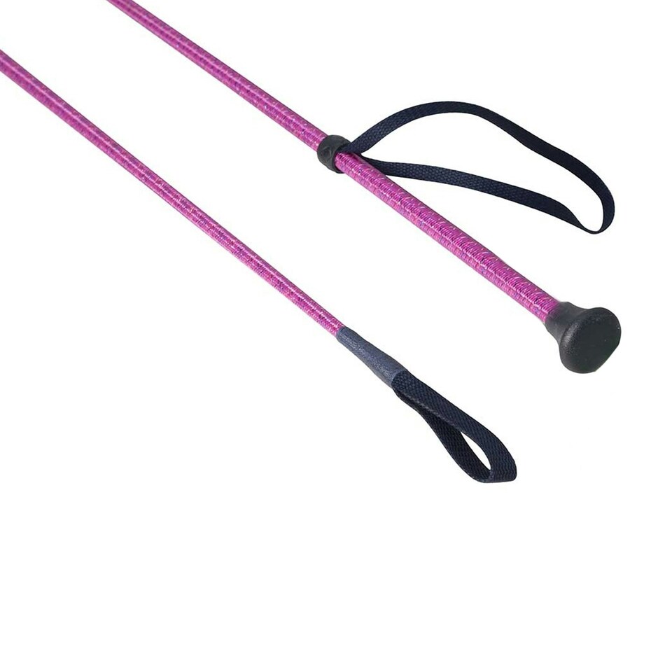 image 1 of MacTack Childrens Sparkle Riding Whip - Pink Sparkle - 24 inches