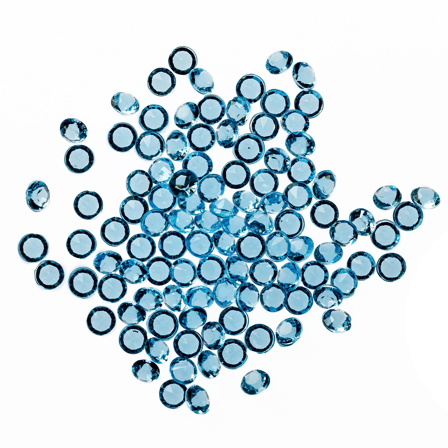 Neel Blue Acrylic Rhinestone Table Confetti, Table Scatters - 2000pcs in Aqua