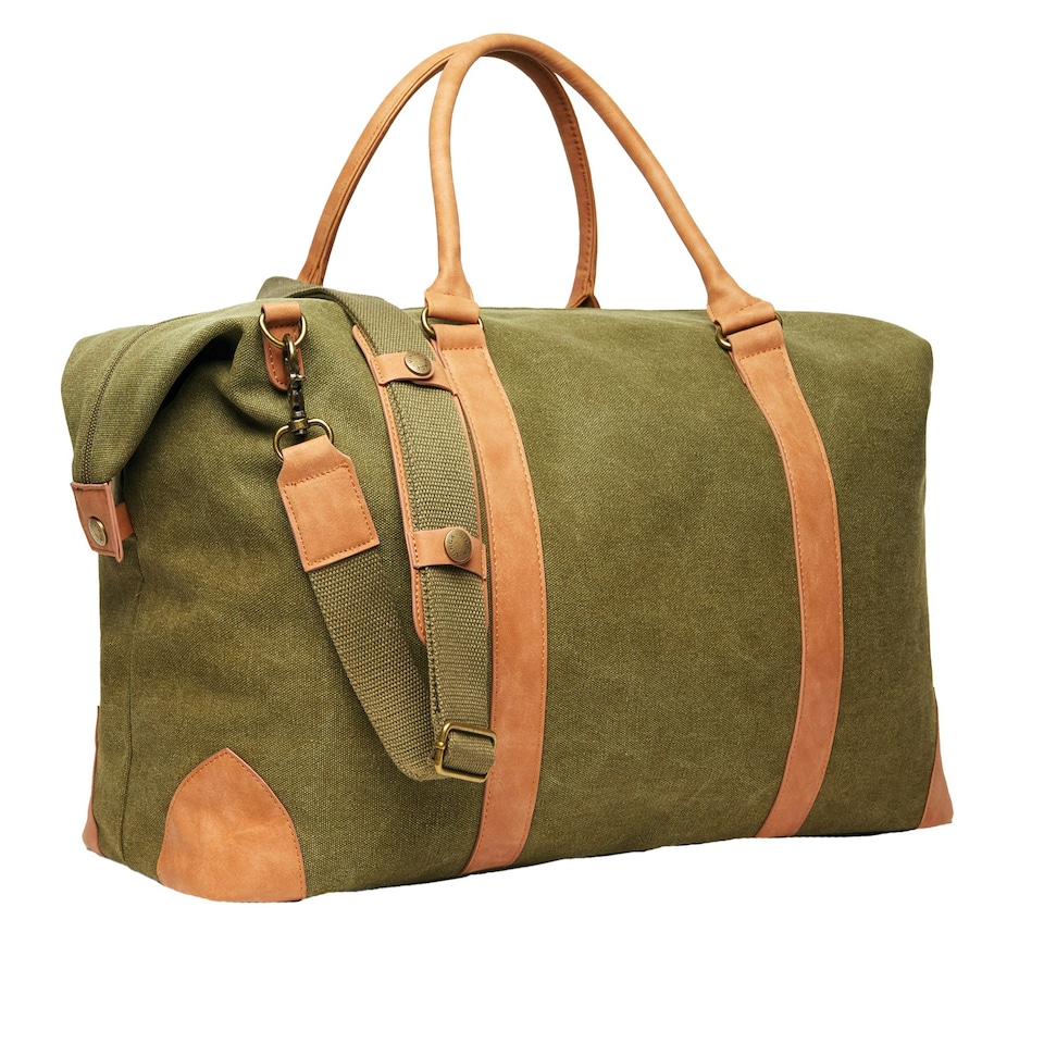 image 1 of Vinga Bosler Recycled Canvas Duffle Bag - Green - One Size | Green | One Size