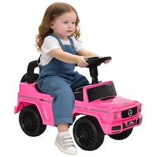 HOMCOM 3 in 1 Kids Ride On Car G350 Licensed Foot To Floor Slider Toddler Push Along NO POWER Pink 12-36 months
