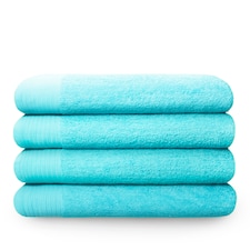 Chatsworth 600gsm Pure Cotton Towels Soft & Absorbent | Blue | Turquoise | 1