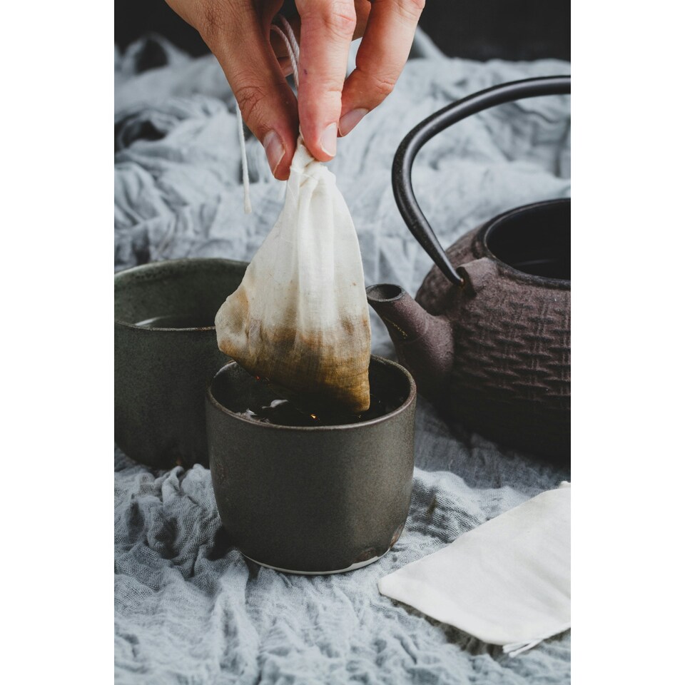 image 1 of KitchenCraft Spice Bags White Cotton 4 Pack | White