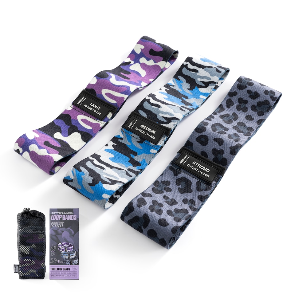 image 1 of Phoenix Fitness Camouflage Cotton Hip Bands | Multi