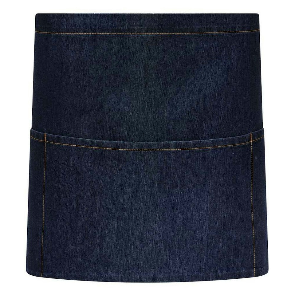 image 1 of Brand Lab Denim Short Apron - Indigo - One Size