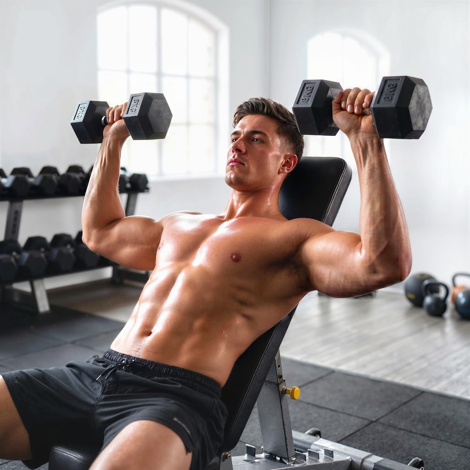 image 1 of HOMCOM Hexagonal Dumbbells Kit Weight Lifting Exercise for Home Fitness 2x8kg