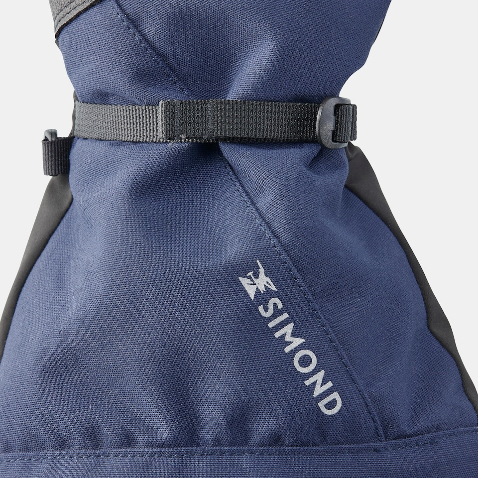 image 1 of Decathlon 2-in-1 waterproof mountaineering gloves, black
